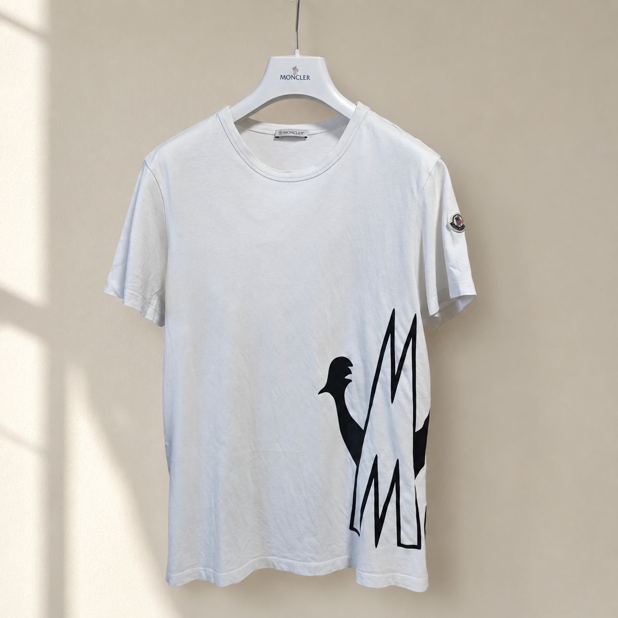 MONCLER モンクレール Tシャツ サイズS ホワイト 状態ランクA メンズ ジーニアス