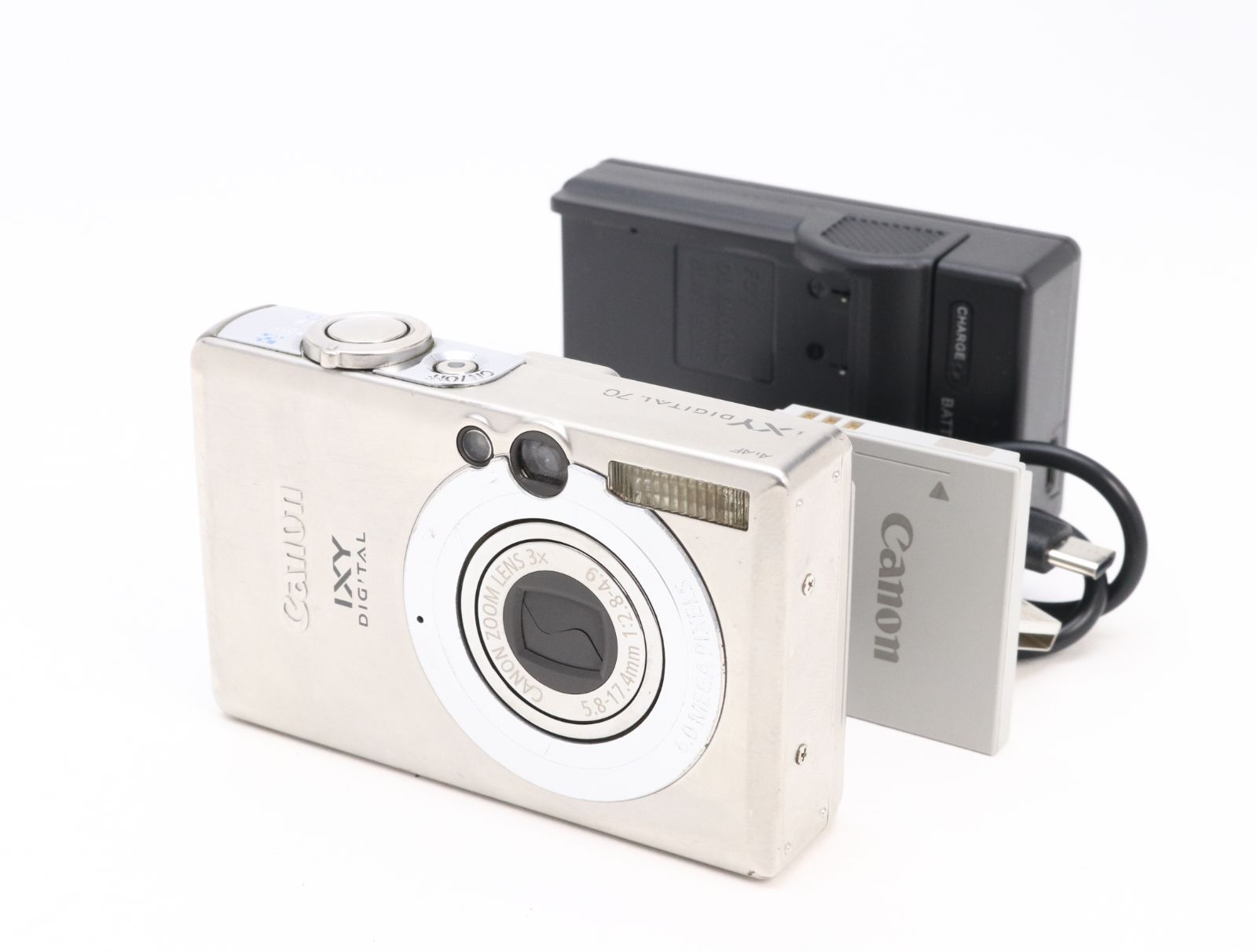 B- (並品) Canon キヤノン IXY DIGITAL 70 初期不良返品対応 44-286