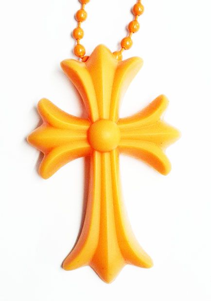 クロムハーツ CHROME HEARTS RUBBER CH CRS SML ラバー スモール CHクロス ネックレス オレンジ シリコン 【ブランド古着ベクトル】【中古】☆AA★ ▲ 260508 42,900円