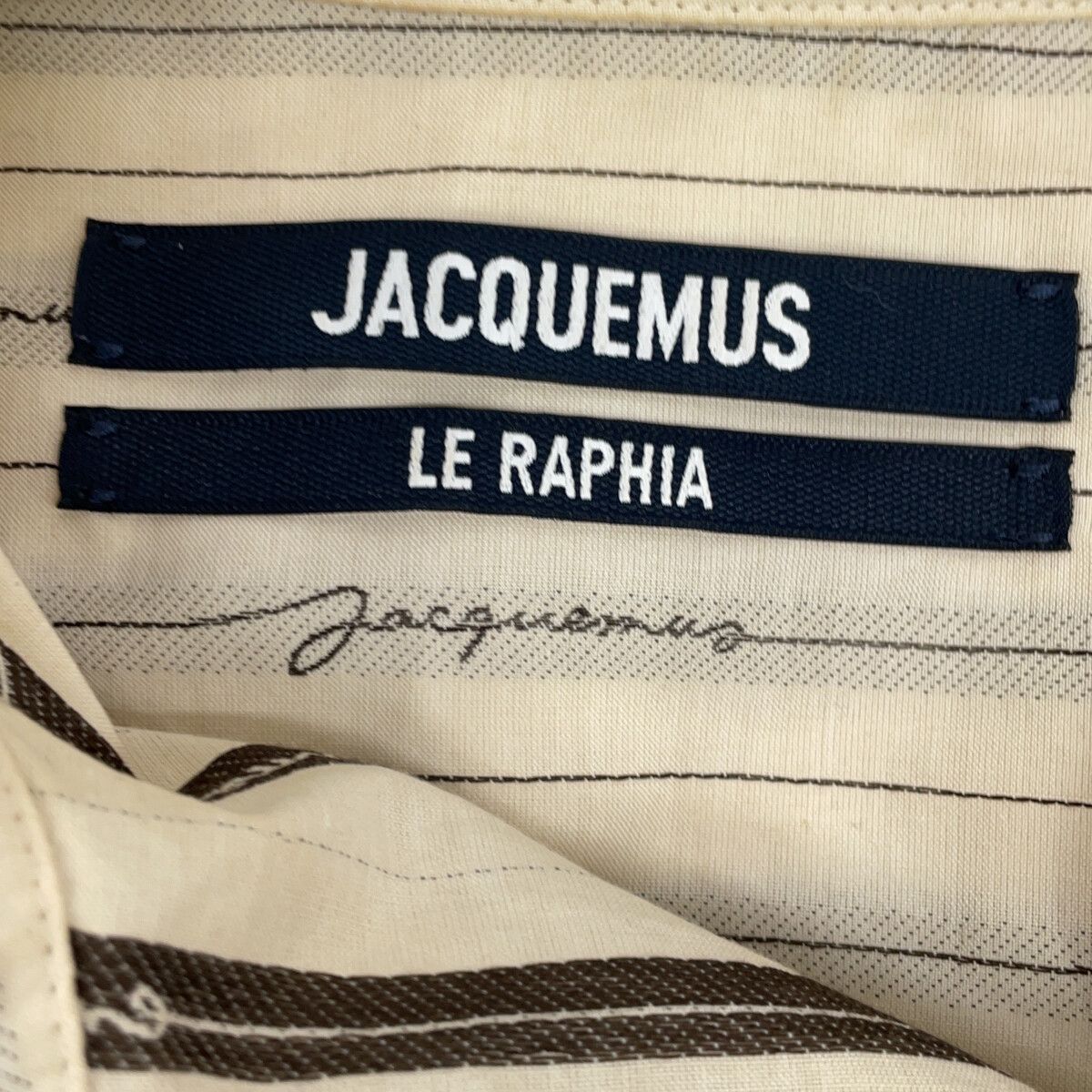 JACQUEMUS ジャックムス  La Chemise Plidao ｺｯﾄﾝ ﾛｺﾞ ﾎﾟﾌﾟﾘﾝ ｼｬﾂ 38 JACQUEMUS ジャックムス La Chemise Plidao コットン ロゴ ポプリン