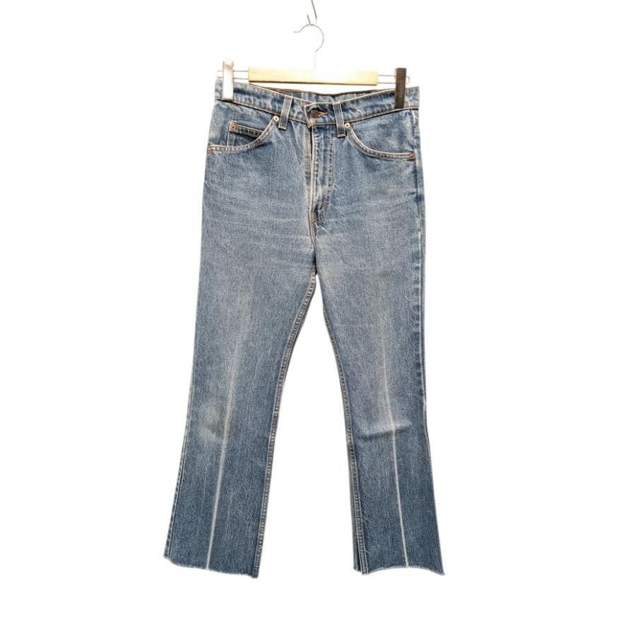 90s OLD Levis オールドリーバイス 517 ブーツカットパンツ フレアデニム ブルー系 デニム サイズS 6592