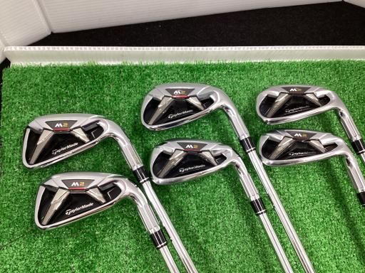 中古】 テーラーメイド M2 6S アイアンセット IR RE-AX 90 STEEL JAPAN