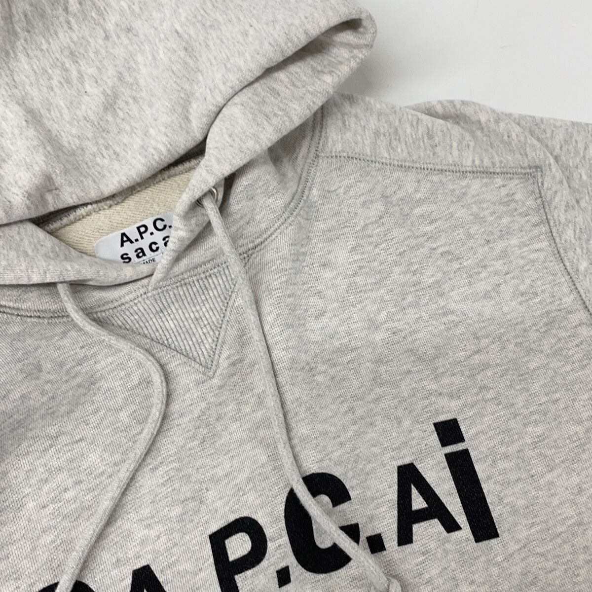 A.P.C. アーペーセー 【×sacai】M27655 グレー HOODIE TAIYO サイド