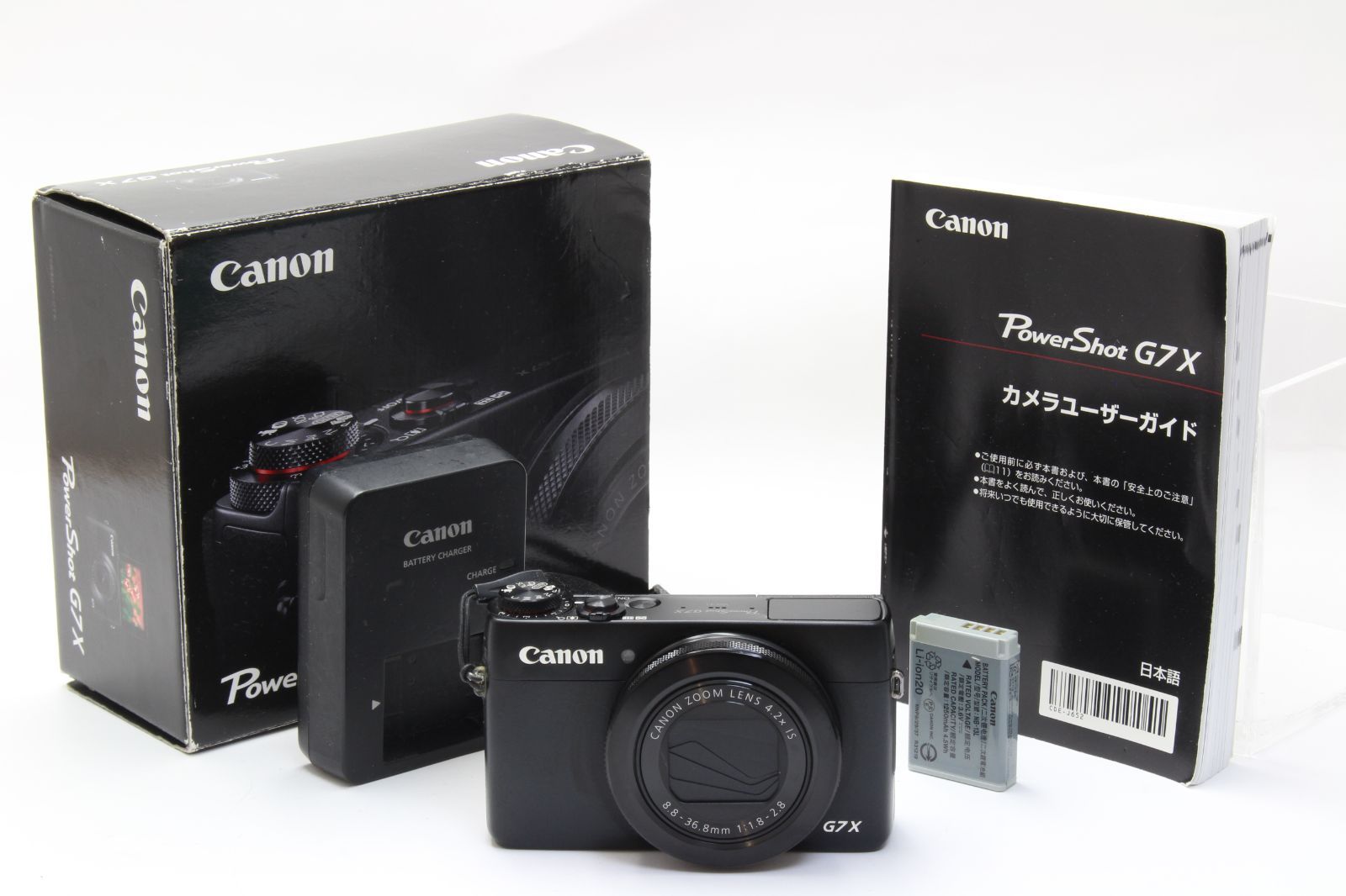 B (並品) Canon キヤノン PowerShot G7X ブラック 初期不良返品無料 5-32