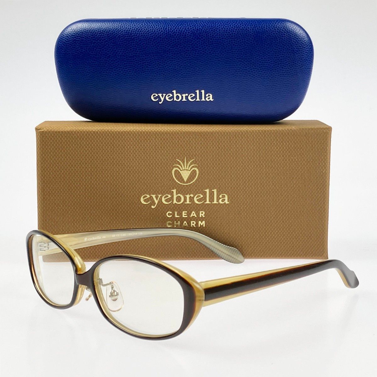 eyebrella アイブレラ クリア チャーム サングラス EB-13 クールブラウン
