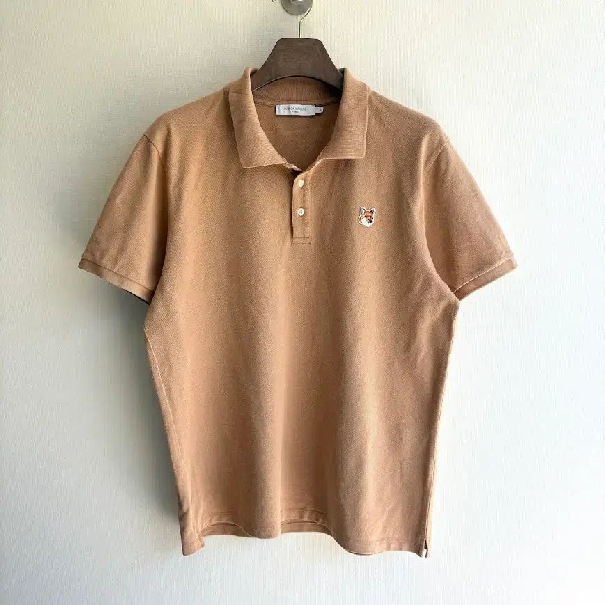 メゾンキツネ ブラウン 半袖 カラーTシャツ