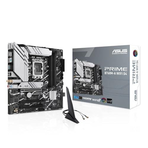 ASUS PRIME B760M-A WIFI D4 intel 第14・13・12世代 CPU対応 LGA1700 B760 搭載 DDR4 mATX マザーボード/国内正規代理店品t