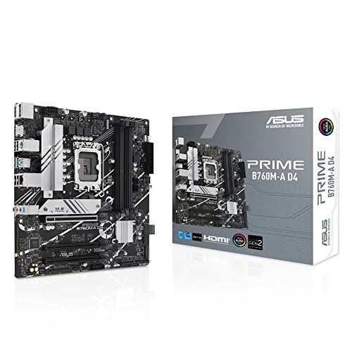 ASUS PRIME B760M-A D4 intel 第14・13・12世代 CPU対応 LGA1700 B760 搭載 DDR4 mATX マザーボード/国内正規代理店品t