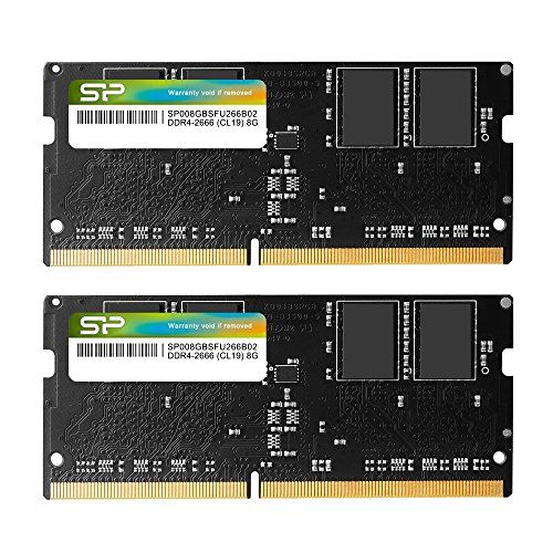 シリコンパワー ノートPC用 メモリ DDR4 2666 PC4-21300 8GB x 2枚 (16GB) 260Pin 1.2V CL19 Mac 対応 SP016GBSFU266B22t