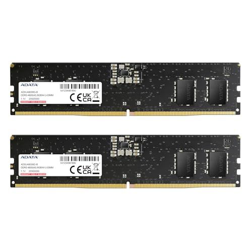 【エイデータ】 PCメモリ DDR5 4800MHz U-DIMM 8GBx2枚 AD5U48008G-DT-It