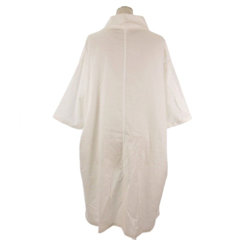 ワイズ Y's BORN PRODUCT ロング シャツ ワンピース 五分袖 YJ-D80-003 ワイズ Y's BORN PRODUCT ロング シャツ ワンピース 五分袖 YJ-D80-003