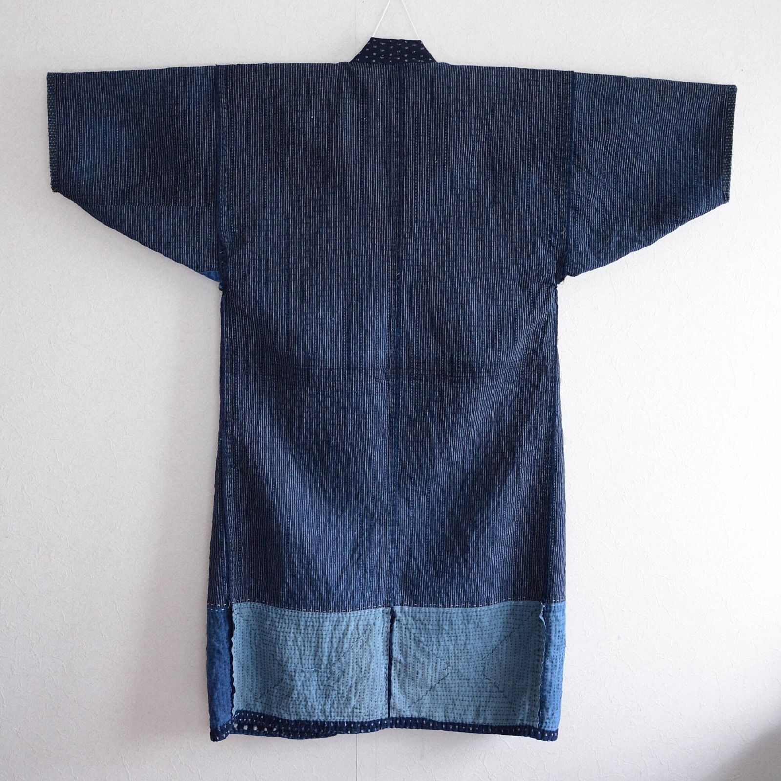 襤褸 野良着 刺し子｜藍染 絣×クレイジーパターン｜ミュージアム級 
