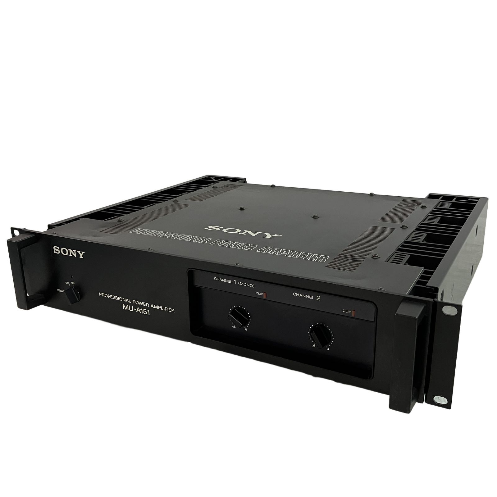 SONY MU-A151 業務用 2ch パワーアンプ オーディオ 音響機材 ソニー ジャンク C11214197