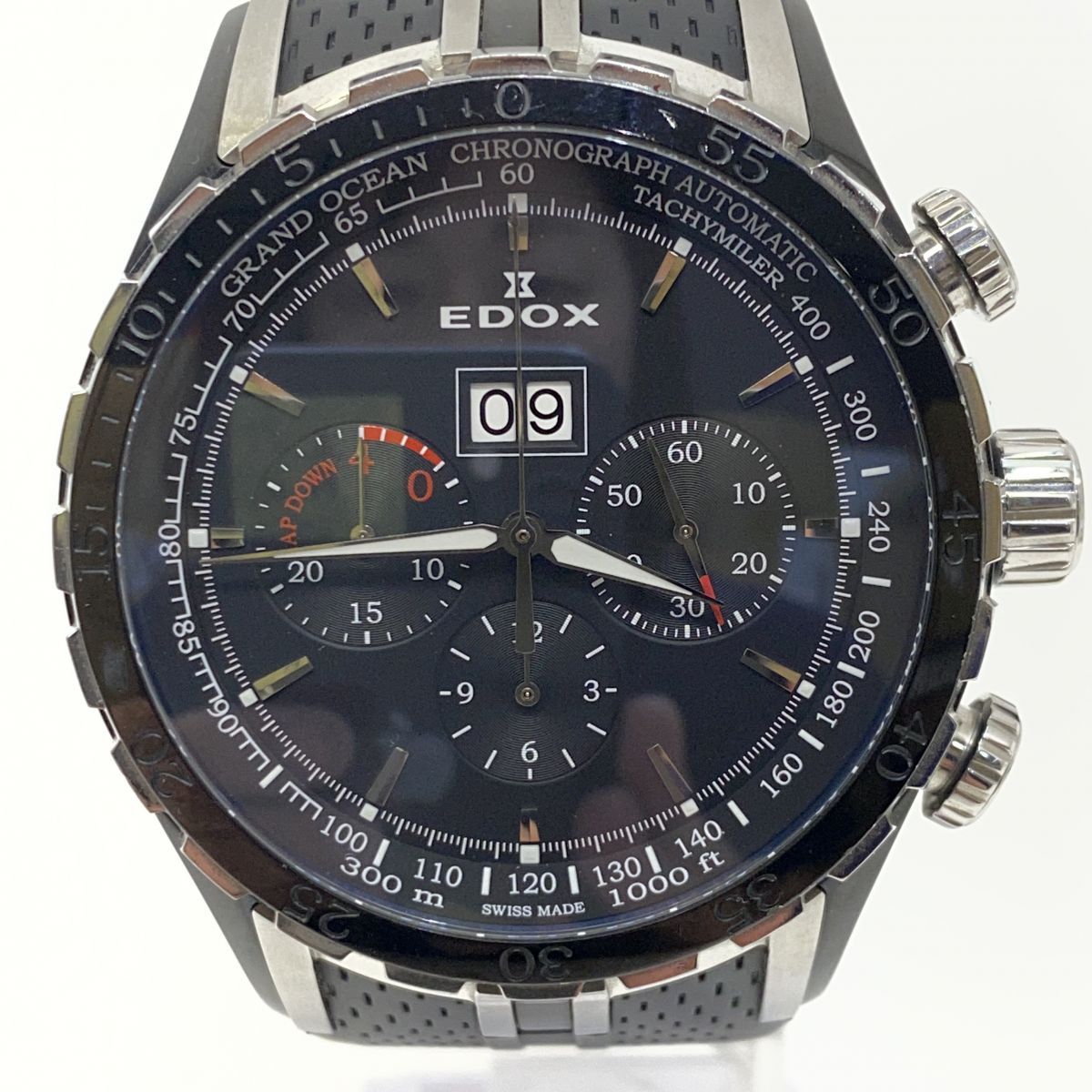 EDOX エドックス グランドオーシャン エクストリーム セーリング 45004-357N-NIN 自動巻き 腕時計 ※中古