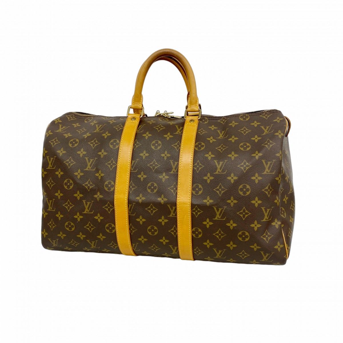 【6ea0183】ルイヴィトン ボストンバッグ モノグラム キーポル45 M41428 ブラウン【中古】メンズ レディース ユニセックス