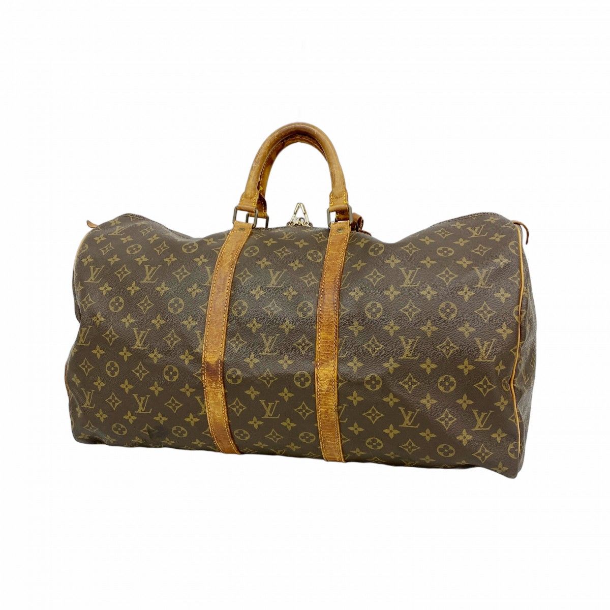 【6ea0184】ルイヴィトン ボストンバッグ モノグラム キーポル55 M41424 ブラウン【中古】メンズ レディース ユニセックス