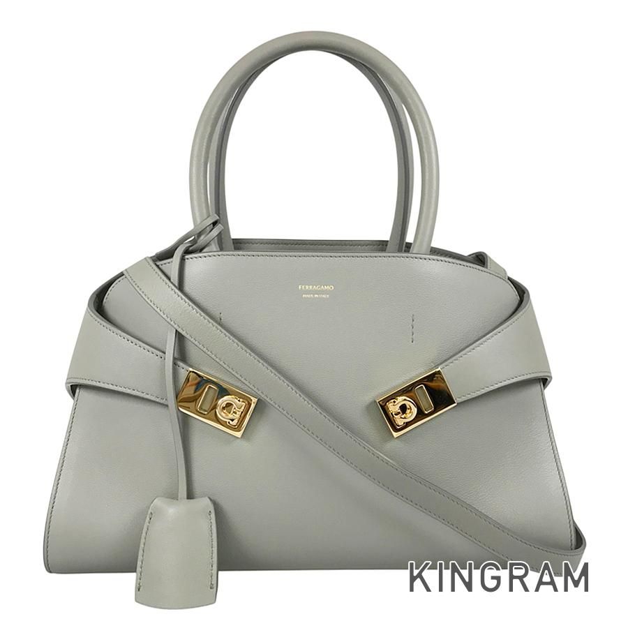 サルヴァトーレフェラガモ Salvatore Ferragamo ハグ 215608 レザー トートバッグ sst【中古】