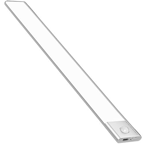 【2本入り】 人感センサーライト 室内 LED バー ライト 充電式 キャビネットライト 2200mAh 40cm 昼白色 超薄型設計 手元灯 マグネット LEDライト 足元灯 配線工事不要 省エネ 長寿命 高感度 高輝度 部屋 玄関 廊下 9f80f9f8