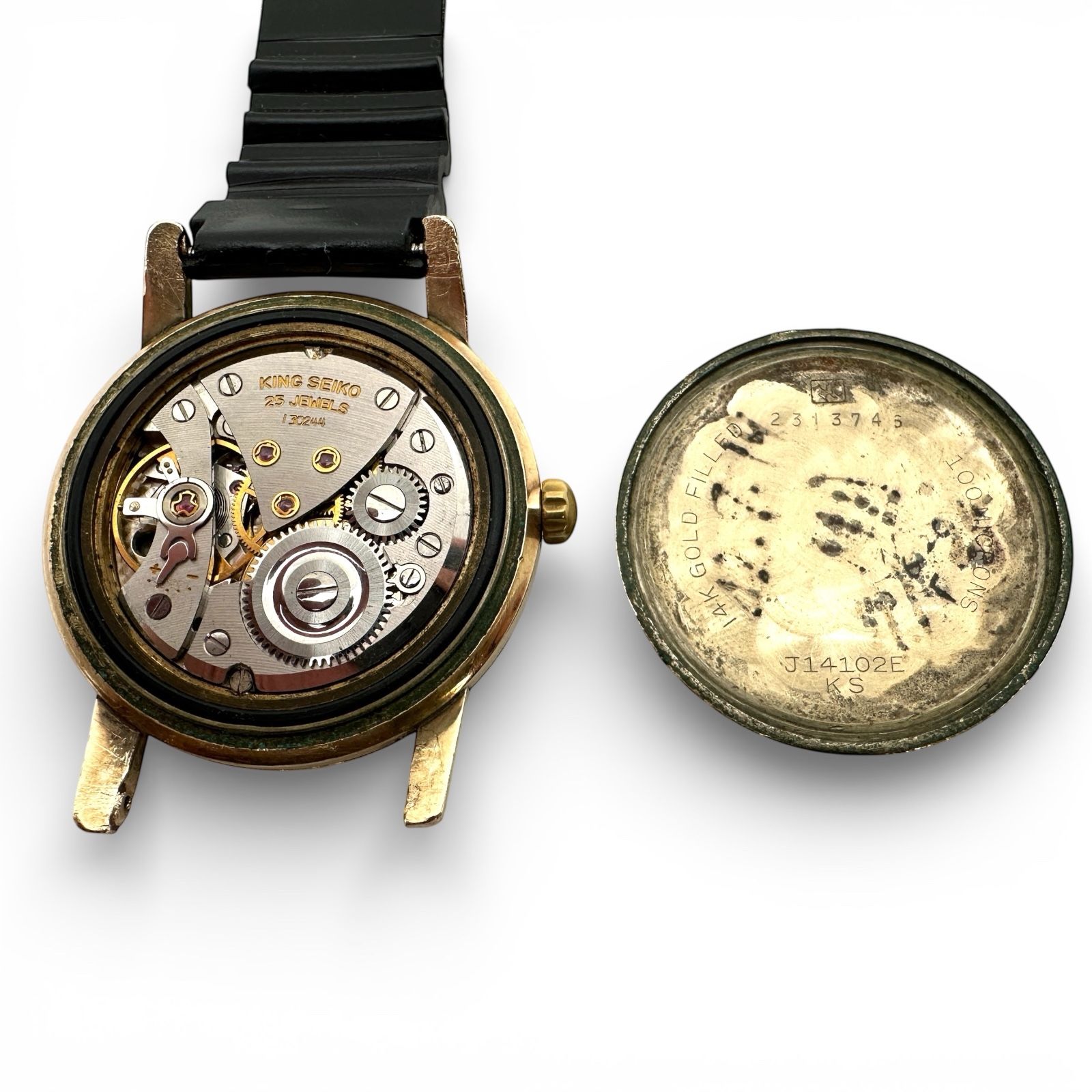 SEIKO セイコー ファーストモデル キングセイコー J14102E ゴールド 手 
