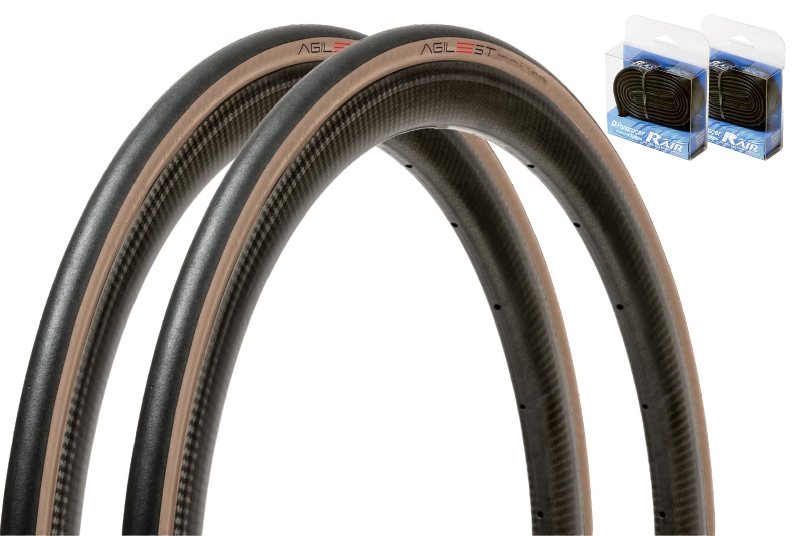 新品 [セット] パナレーサー(Panaracer) アジリスト 2本セット 700×30C 黒/アンバー + R'AIR 軽量ブチルチューブ 13,520円