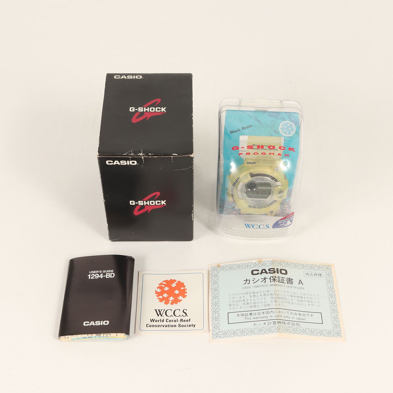 G-SHOCK ジーショック 90s DW-8250WC-7BT FROGMAN W.C.C.S 世界 