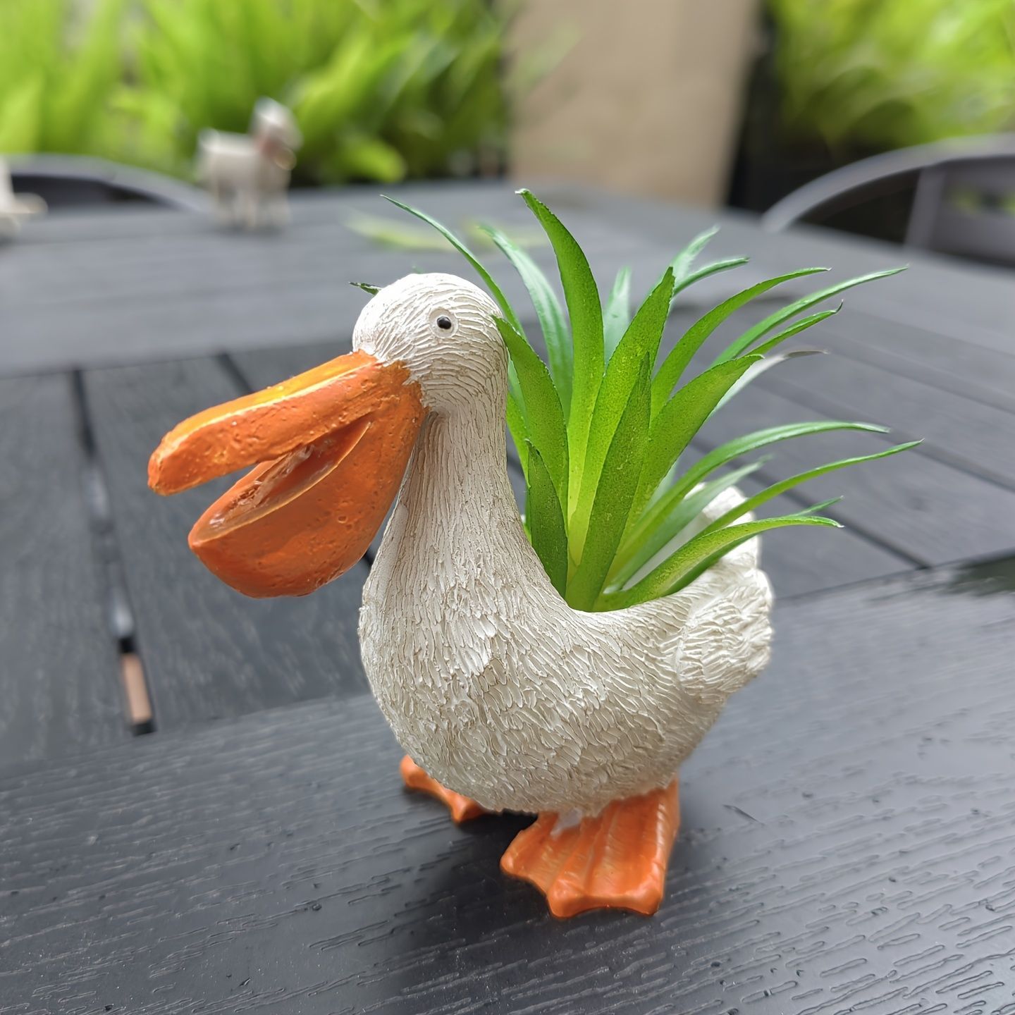 鉢植え 植木鉢 プランター プラントポット フラワーポット ガーデニング 樹脂 屋内 屋外 インテリア 庭 玄関 アヒル あひる ダック 多肉植物 サボテン 可愛い ユニークデザイン ミニサイズ