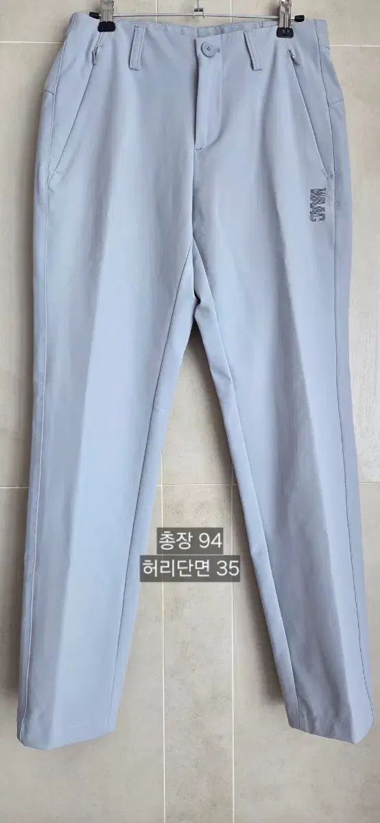 WAAC 왁 メンズゴルフ グレー ストレッチ 春パンツ 新品 0 (約30インチ)