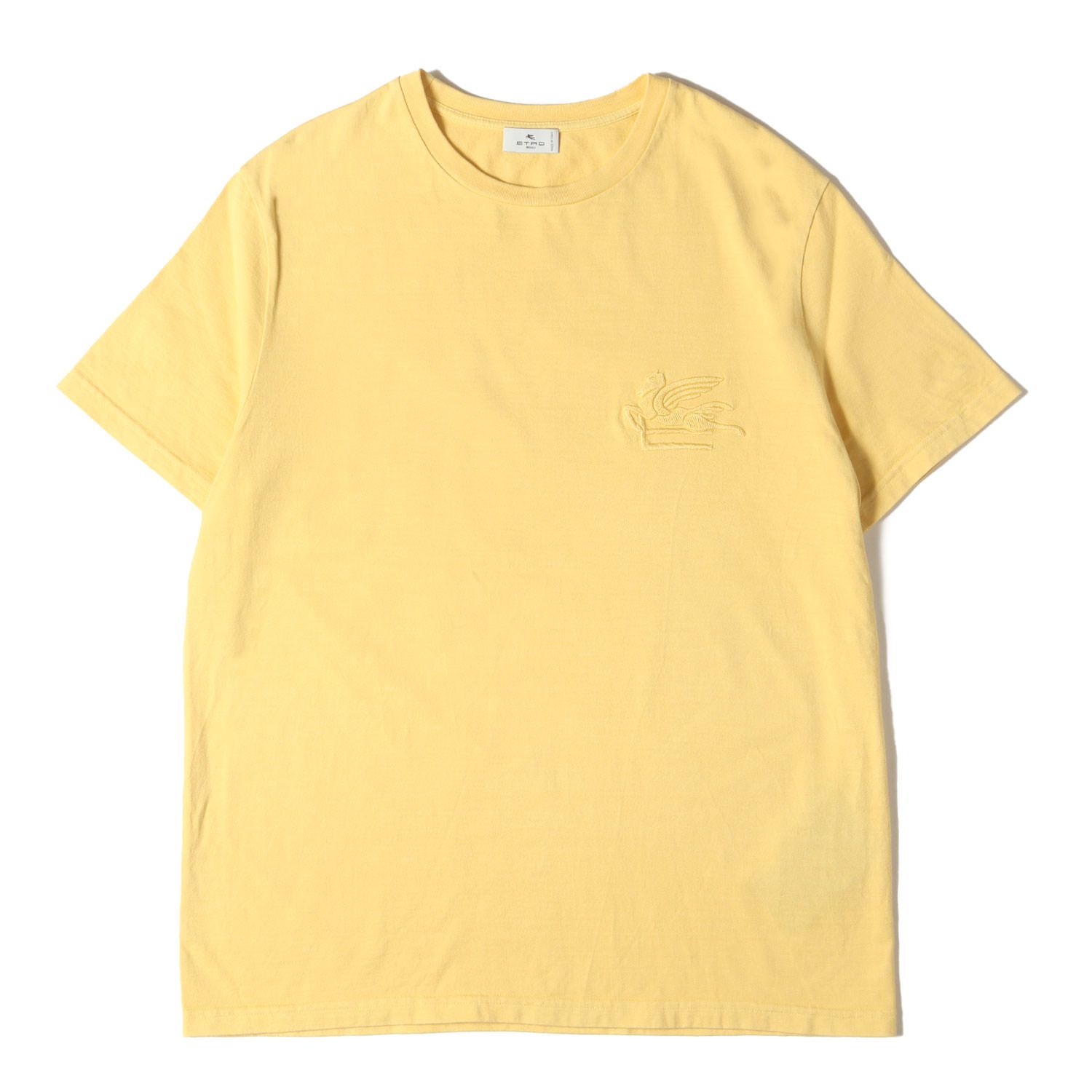 ETRO エトロ 23AW アイコン 刺繍 Tシャツ (232-13536-9628) イエローXS