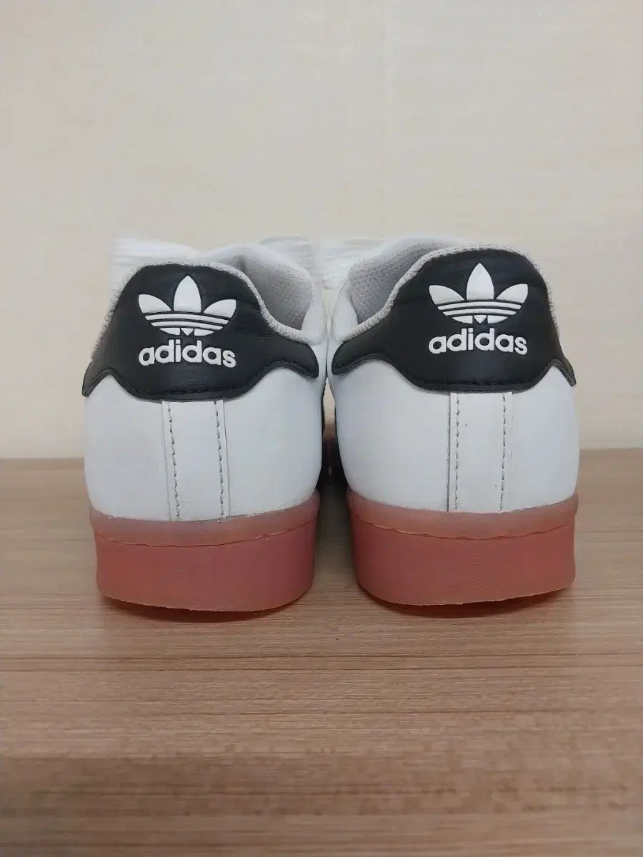レディース adidas アディダス SUPERSTAR 白 ショック ピンク スニーカー (250)