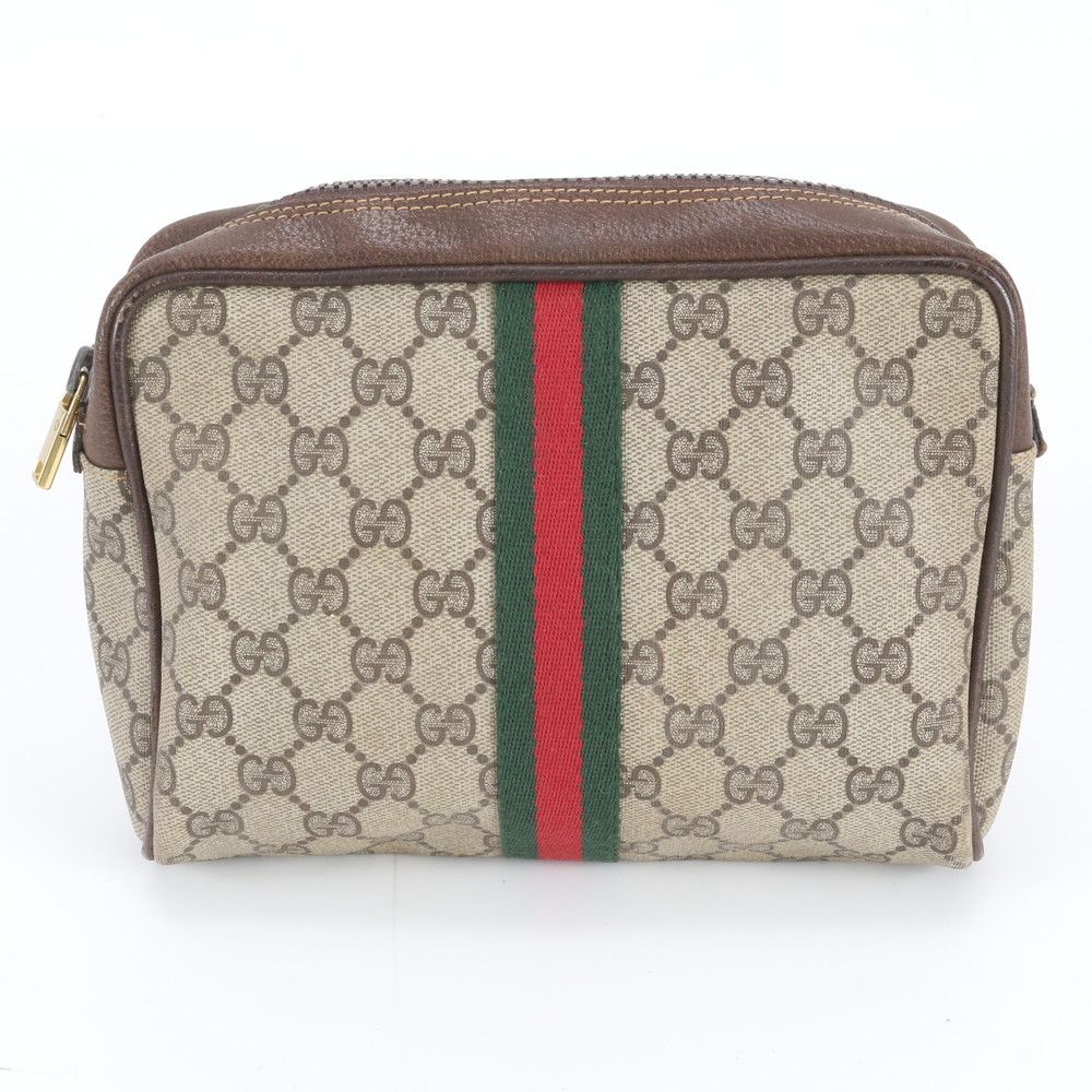 GUCCI グッチ シェリーライン ポーチ セカンドバッグ クラッチバッグ GUCCI(グッチ) 80's GG canvas sherry line pouch GG キャンバス