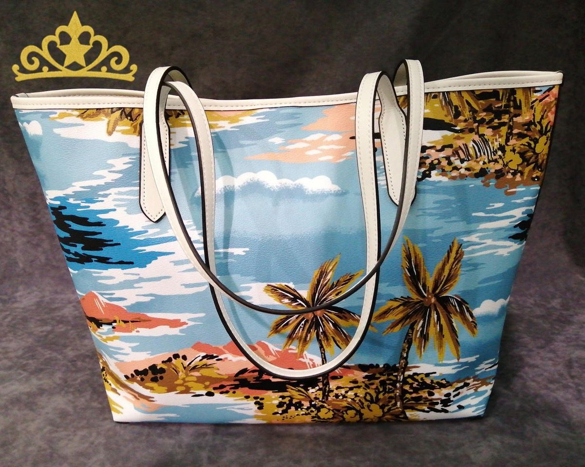 COACH シティトート ハワイアンプリント トートバッグ レディース コーチ