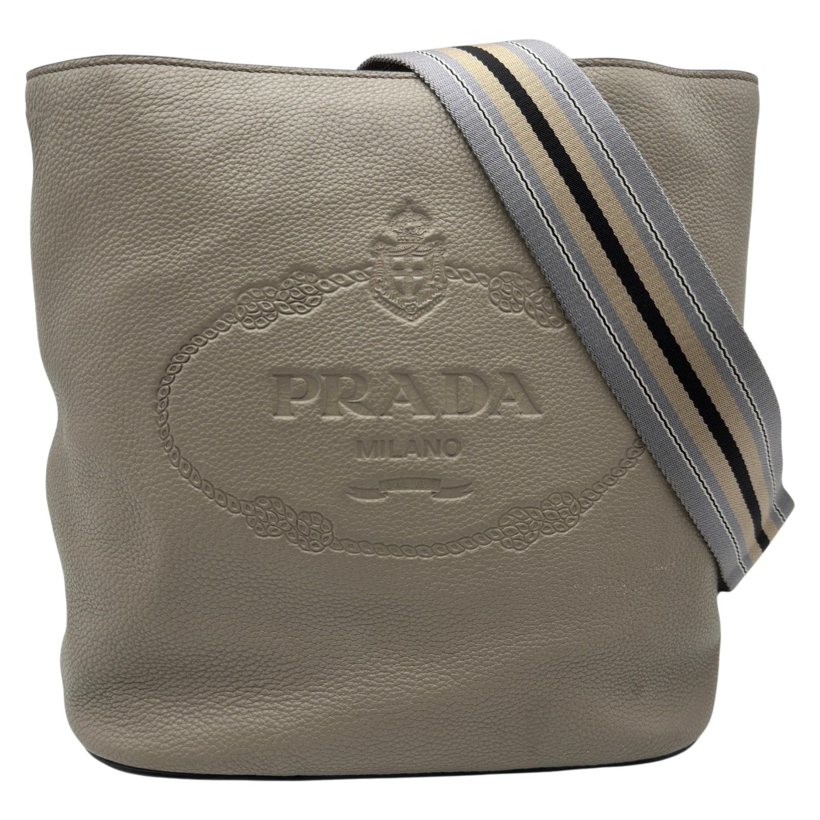 プラダ PRADA ヴィッテロショルダーバッグ 1BE023 グレー ヴィッテロフェニックス レディース ショルダーバッグ