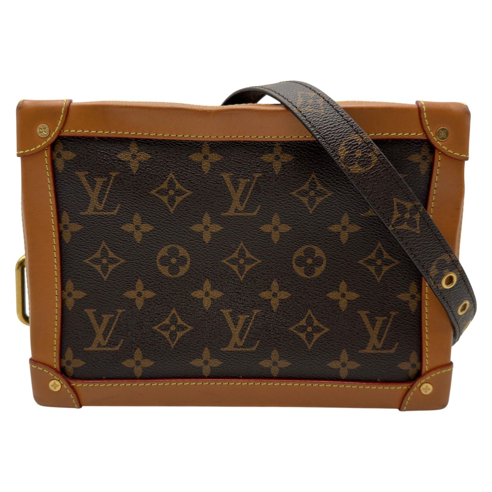 ルイ・ヴィトン LOUIS VUITTON ソフトトランク M44660 ブラウン モノグラム/レザー レディース ショルダーバッグ
