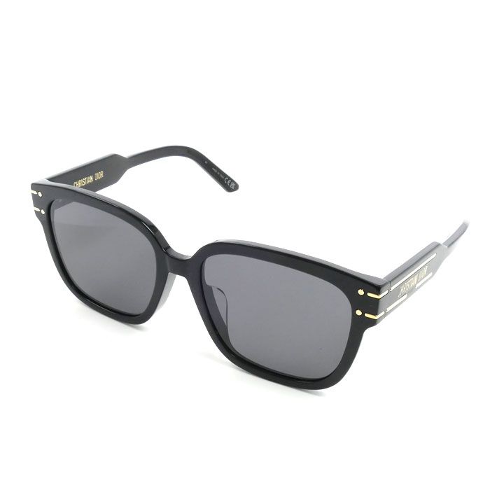 Dior ディオール Signature S7F サングラス ブラック NSGTS7FXR_10A0 レディース 58□18 145 中古 美品