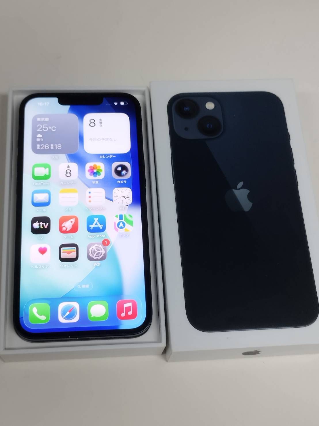 【SIMフリー】iPhone 13/A2631/128GB/ミッドナイト〈MLNC3J/A〉 27,820円