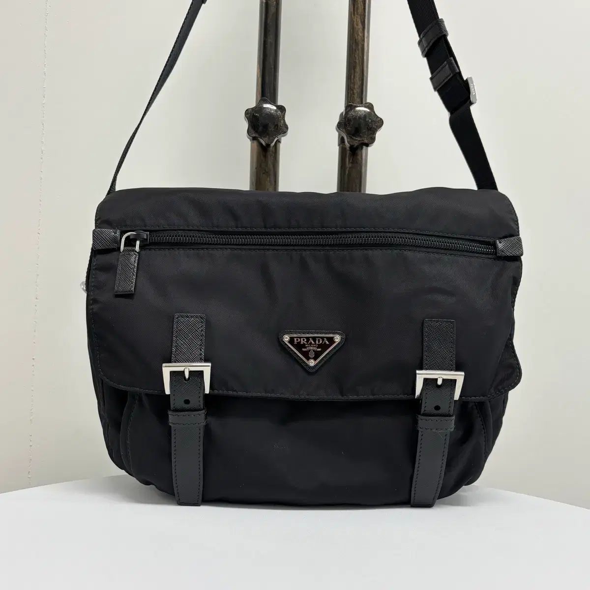OS PRADA プラダ テスート ナイロン クロスバック