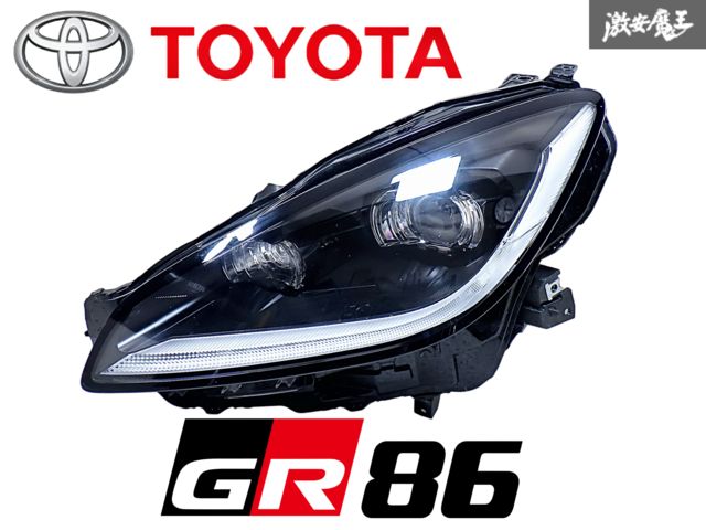 【点灯OK】トヨタ 純正 ZN8 GR86 LED ヘッドライト レンズ 左 左側 助手席側 LH KOITO 100-6046H 刻印YA 即納 棚R-1