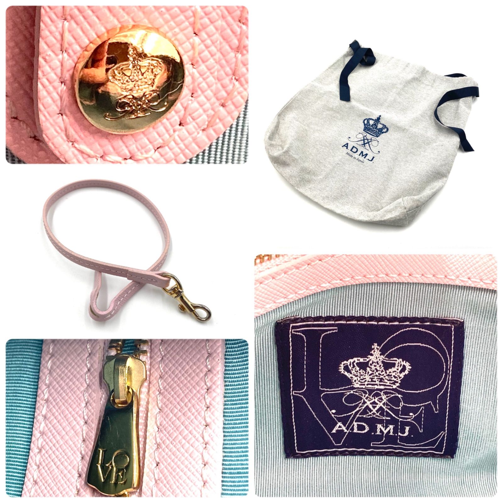 □極美品□ADMJ エーディーエムジェイ THE BEE ビー ショルダーバッグ 