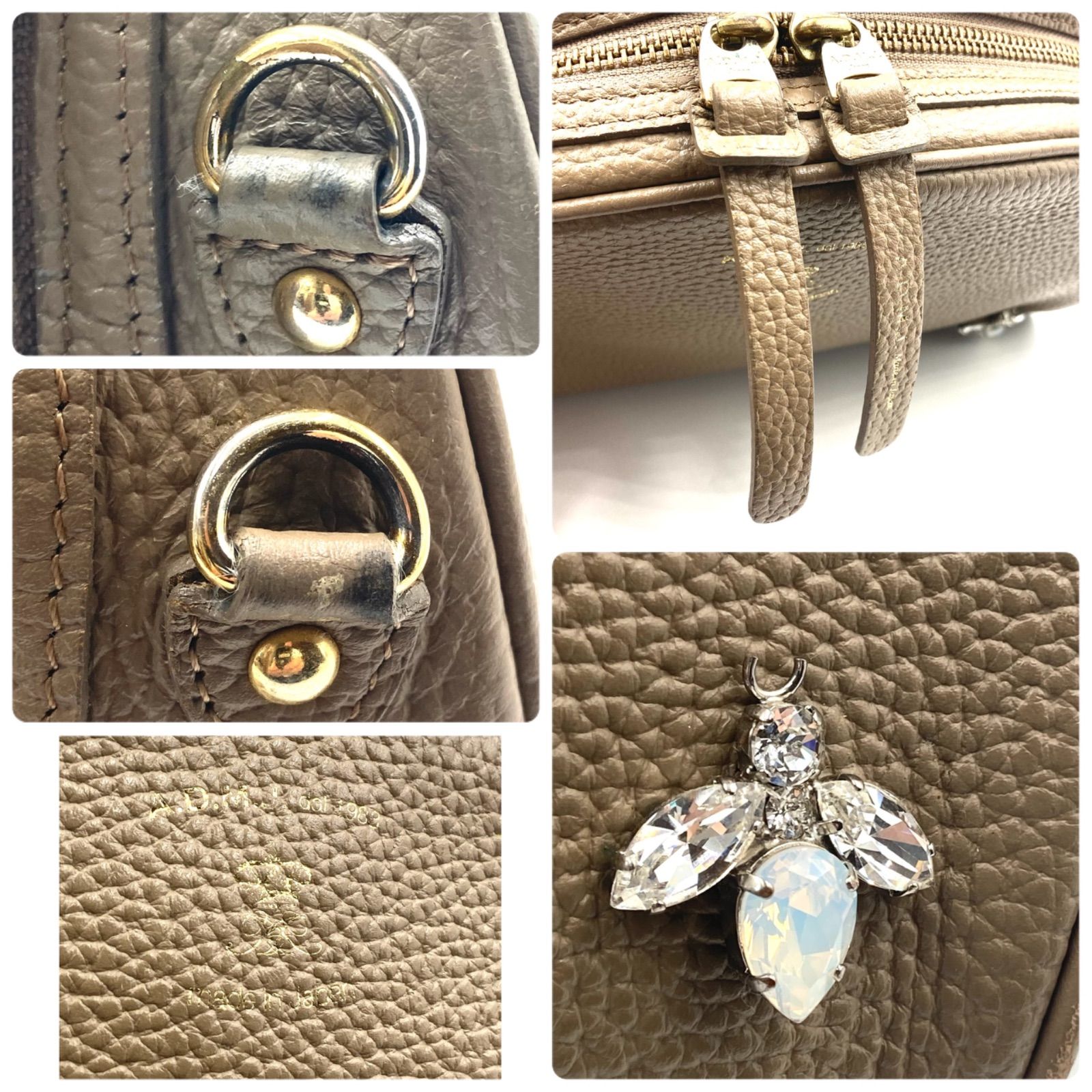 □極美品□ADMJ エーディーエムジェイ THE BEE ビー ショルダーバッグ 