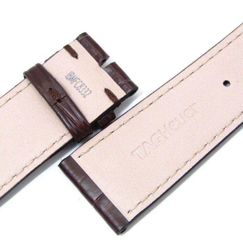 美品 TAG HEUER タグホイヤー 時計ベルト FC8332 アリゲーター レザー