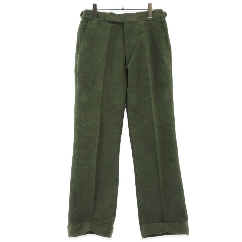 CORDINGS コーディングス トラウザー OLD STYLE TROUSERS MOLESKIN サイドアジャスト モールスキン 裾ダブル オリーブ 30 99000862