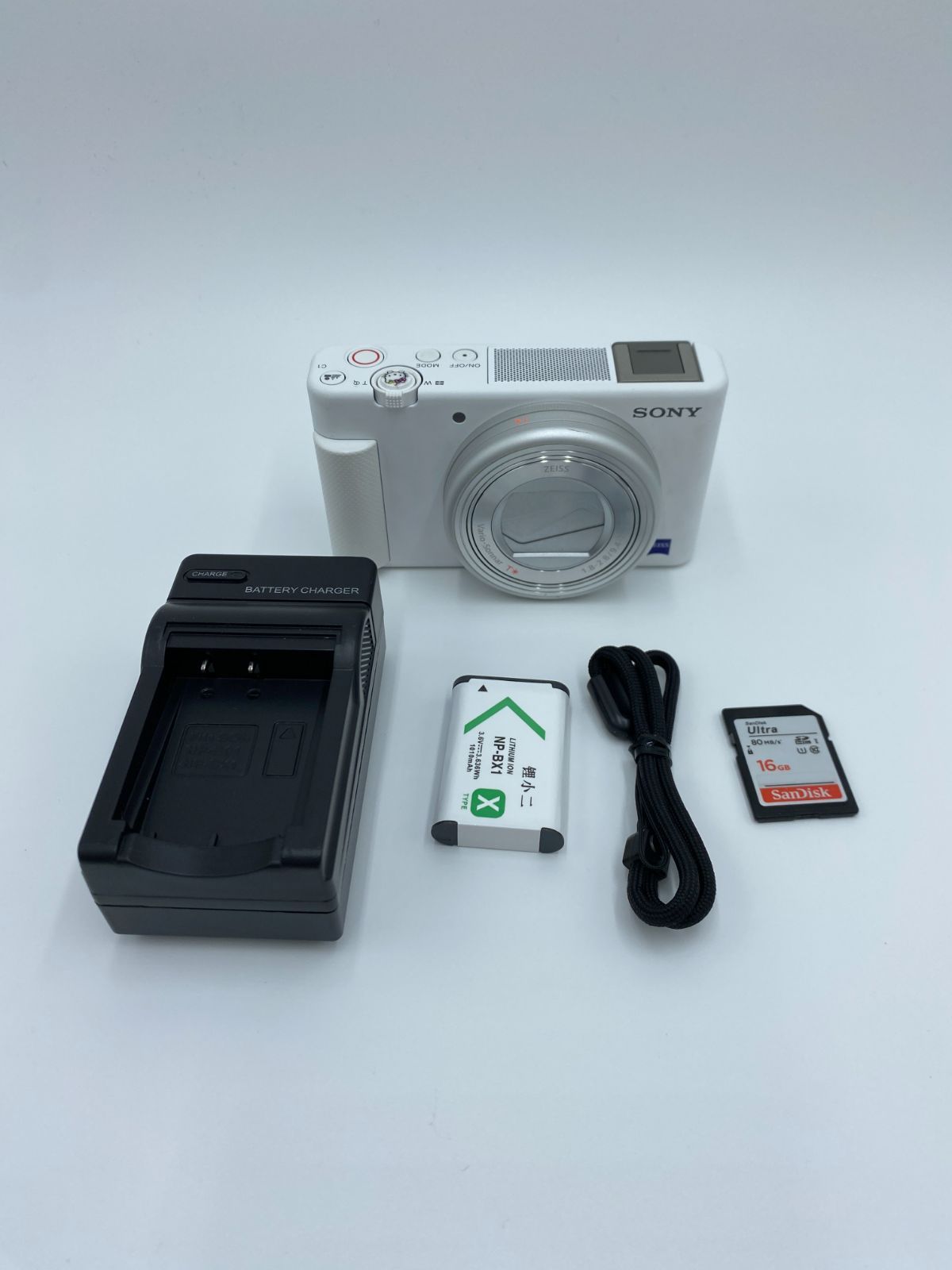 【動作確認済】SONY VLOGCAM ZV-1 ホワイト コンパクトデジタルカメラ