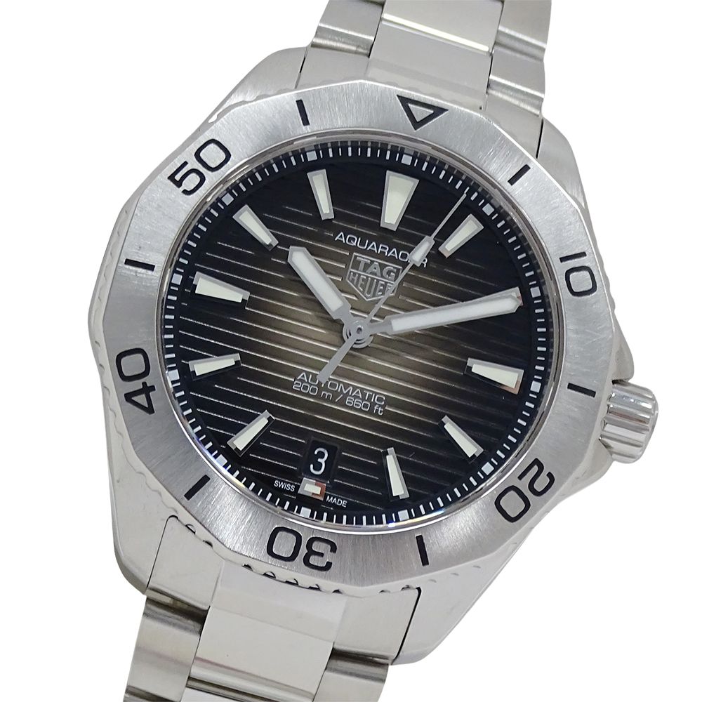 タグホイヤー TAG Heuer アクアレーサー WBP2110 BA0627 時計 メンズ ブランド デイト 自動巻き AT ステンレス SS シルバー ブラック 磨き済み 【中古】