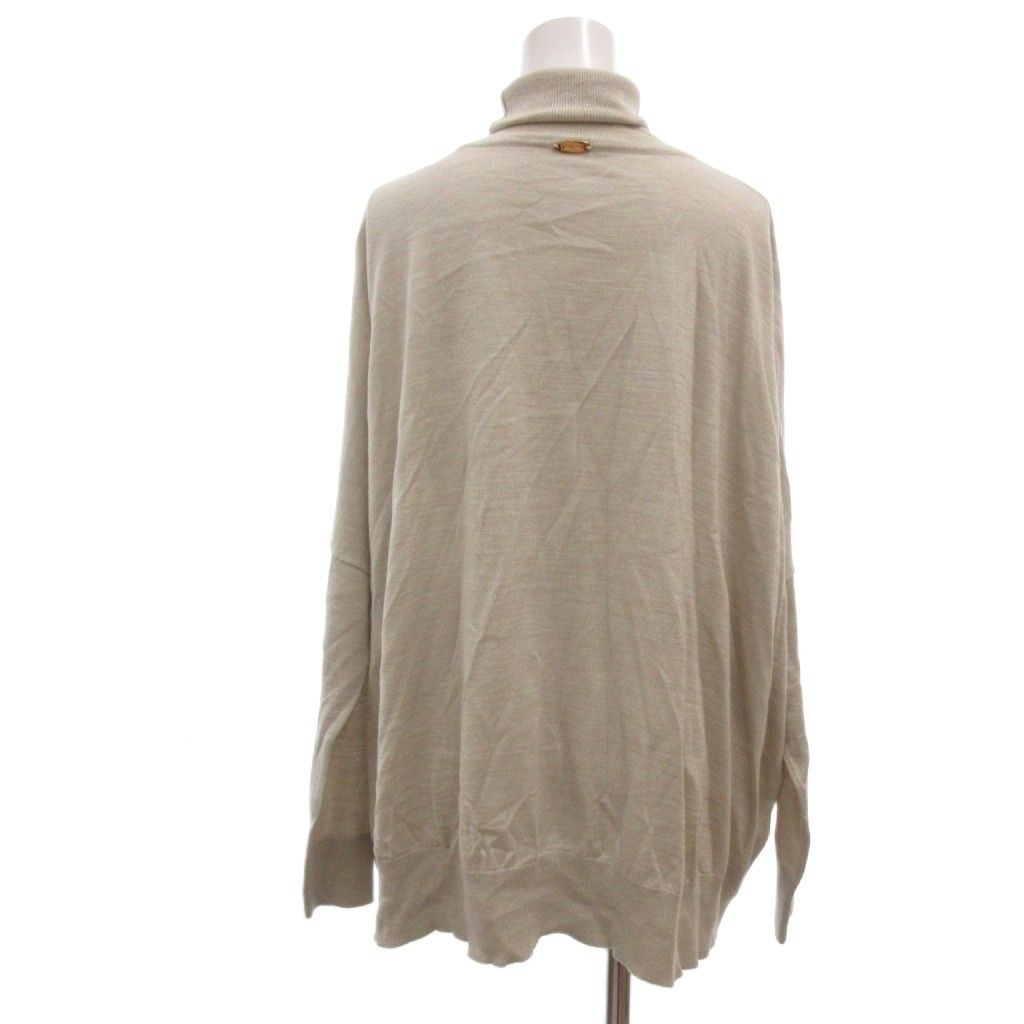 美品 MUSE Deuxieme Classe ミューズドゥーズィエムクラス カシミヤブレンド ウール タートルネック ニット セーター ベージュ レディース 古着 中古 USED MUSE de Deuxieme Classe 良品 ミューズ ドゥーズィエムクラス