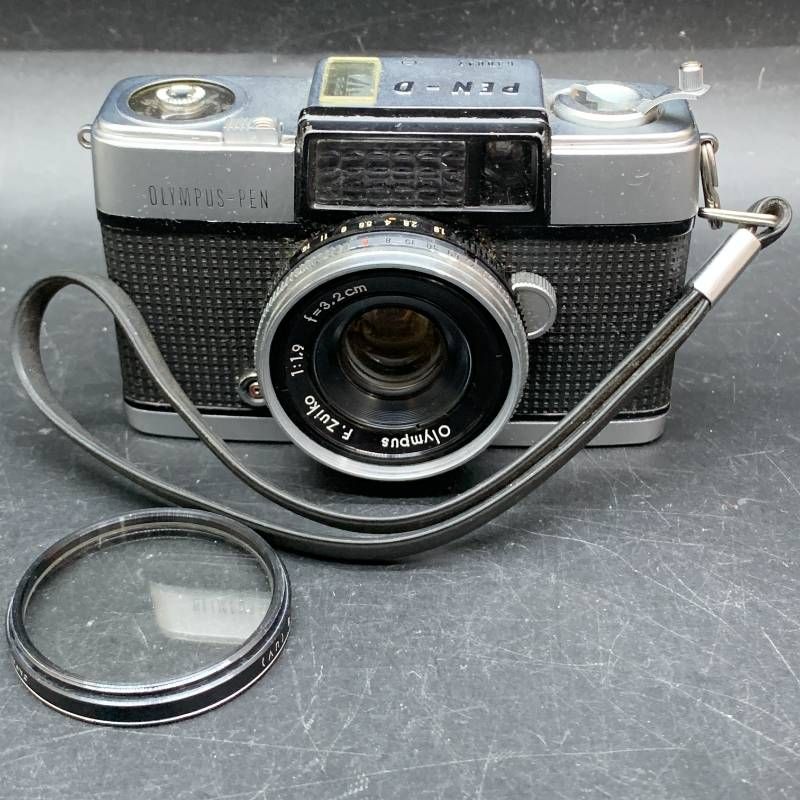 T468　オリンパス（Olympus）フィルムカメラ「PEN-D」中古　動作未確認　カビありシャッターOK