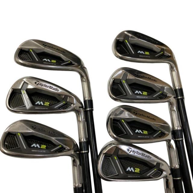【中古】 テーラーメイド M2(2017) 8S アイアンセット IR TM7-217 (フレックスS) メンズ 男性用 右利き 右用 Cランク ゴルフクラブ