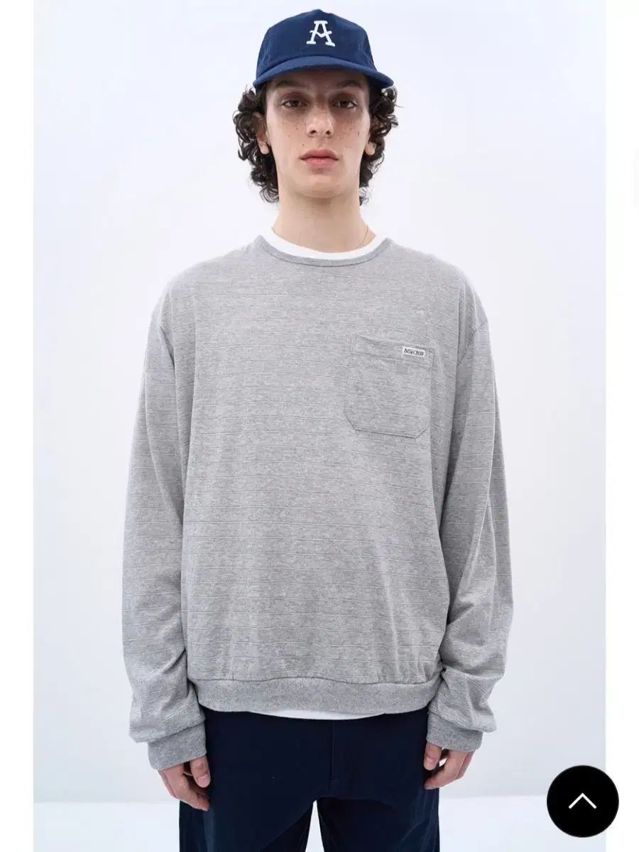 アフタープレイ Eden ストライプ ロング スリーブ Tシャツ グレー