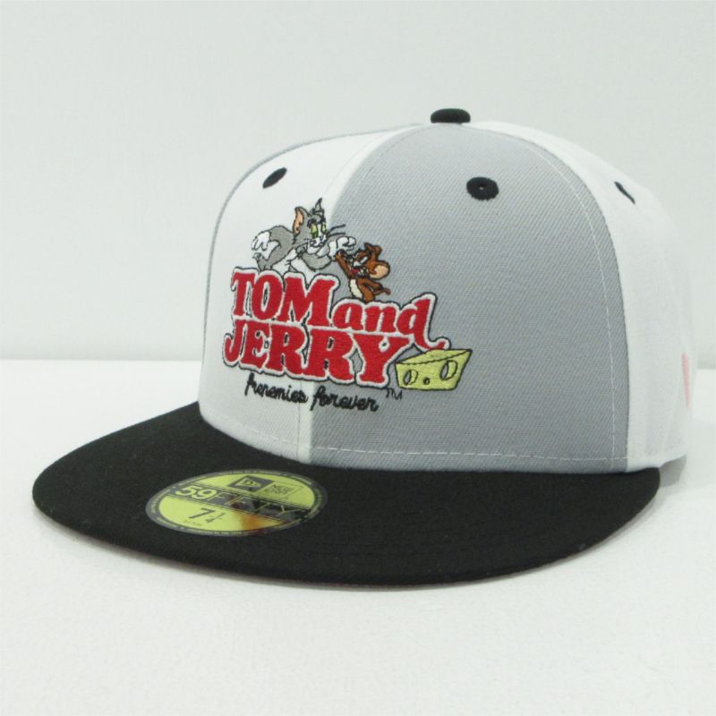 【三重本店】 中古 NEW ERA | ニューエラ キャップ 59FIFTY TOM and JERRY グレー×ホワイト×ブラック サイズ：7 1/4 (57.7cm)【118】