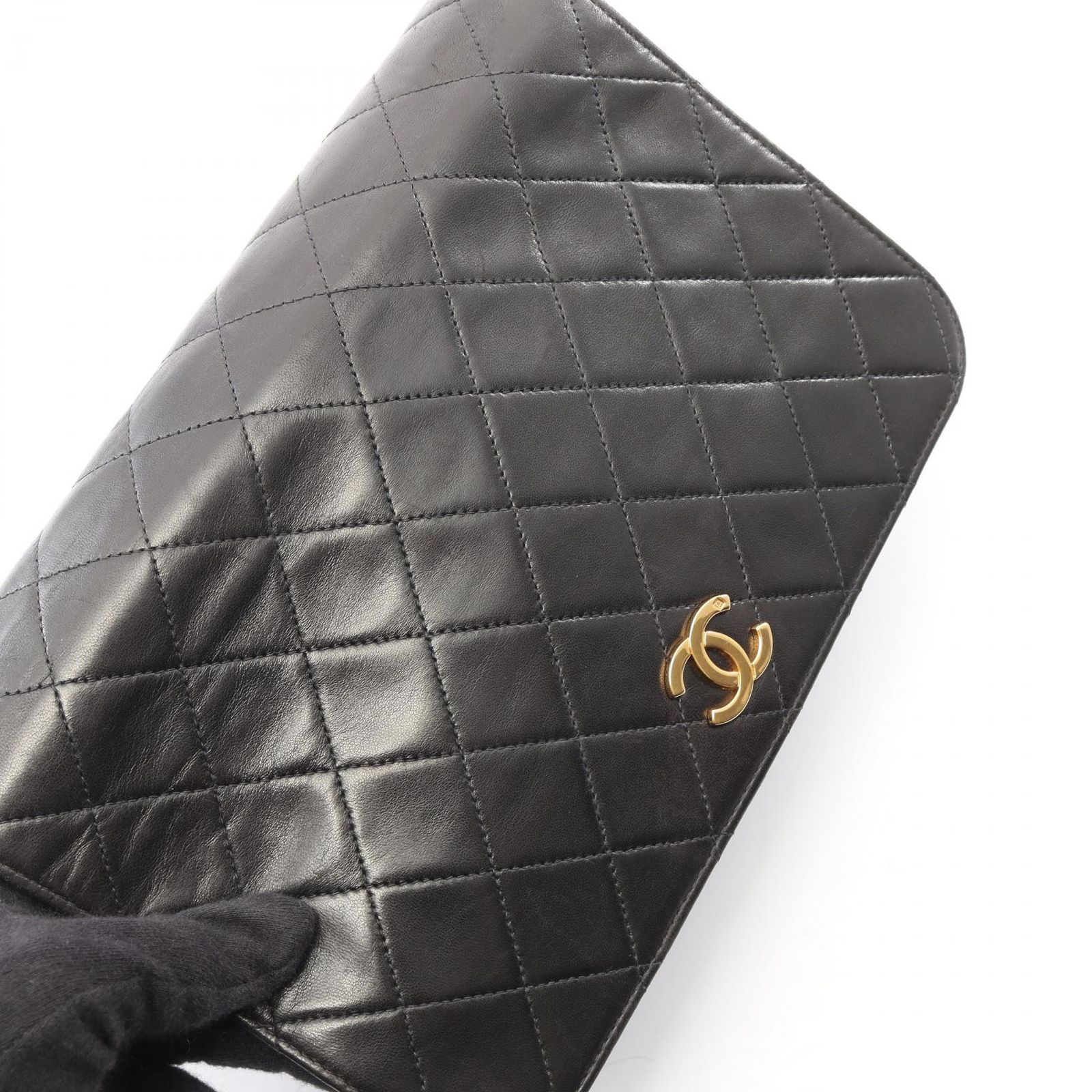 シャネル CHANEL ショルダーバッグ マトラッセ フルフラップ プッシュ 