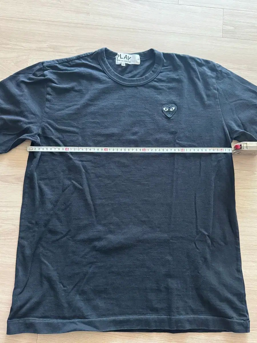 コム・デ・ギャルソン ブラック ハート 長袖 Tシャツ XXL
